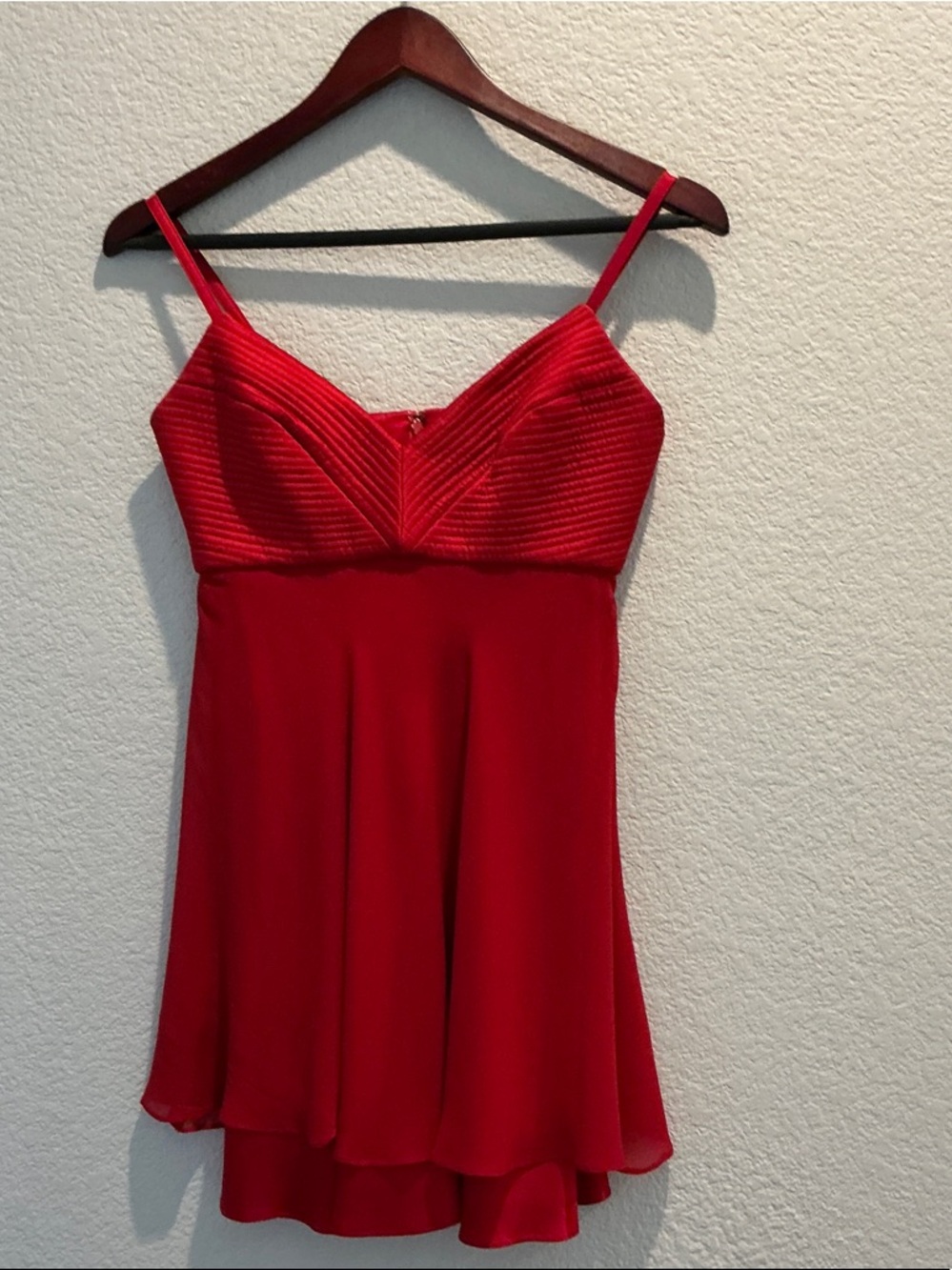 Kay Unger Petite Mini 100% Silk Spaghetti Strap Party Dress and matching shaw